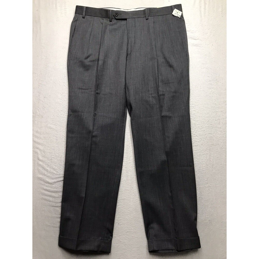 NWT LAUREN Ralph Lauren LRL 100% Wool Dress Pants Men 38x30 Pleat Front Cuffed